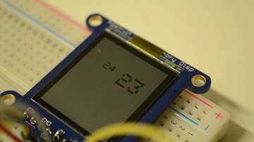 Sharp Memory display with Sin*Cos warp