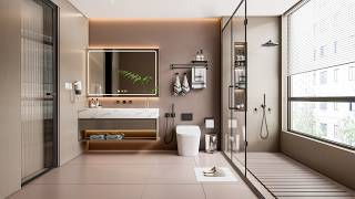 Elegant Bathroom Design Setup | 4K Tour | 3D Model Full Scene Download