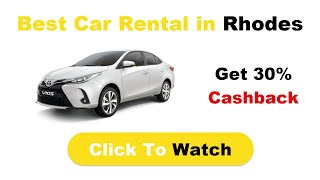 ✅ Best Car Rental in Rhodes | Get 30% Cashback