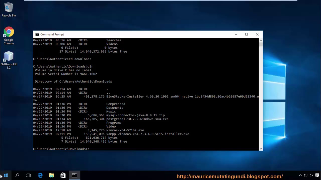 How to Change Directory using Command Prompt (CMD) On Windows 10 - YouTube