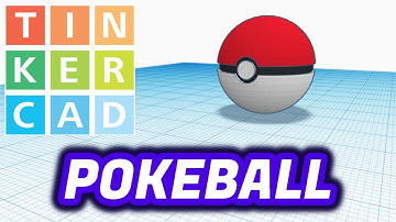 POKEBALL | How to make | Cómo hacer | - Tinkercad 3D Design