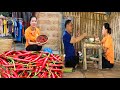 Harvesting chili fields for people - Catching fish - Cooking with my disabled father - Daily life