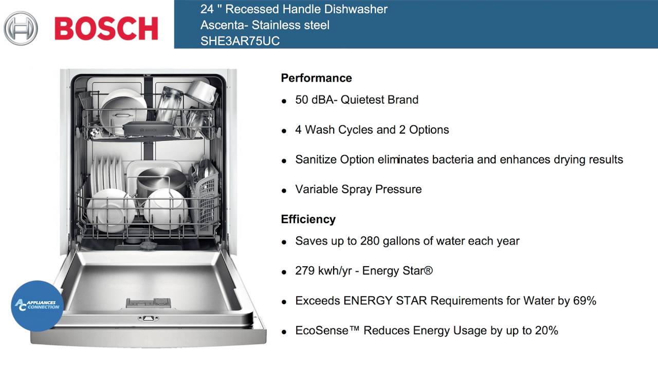 bosch she3ar75uc dishwasher