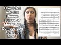 How I Got into the Bienen School of Music: My Composition Portfolio (Part 2/3)