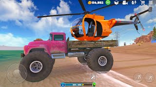 Offroad Transporter Truck Army Cargo Helicopter and Airplane Pilot Open World - Android Gameplay. screenshot 1