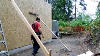 How to Brace Walls for Truss Installation #15. This video I show you how to brace the walls for trusses, put the RAT run to support 