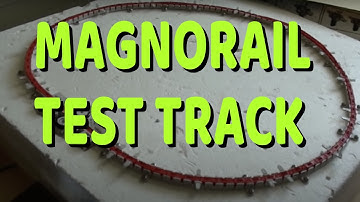Magnorail @ Echo Lakes #3 SETTING UP A TEST TRACK WITH THE MAGNORAIL SYSTEM