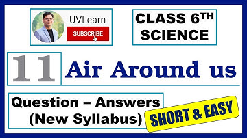 Class 6 Science Chapter 11: Air Around Us || Question-Answers || English Medium || Short & Easy
