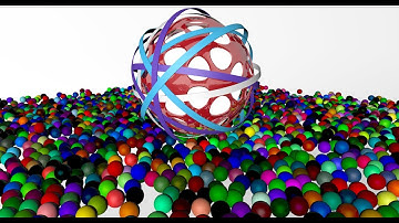 Abstract 3D Rendering of Sphere with Rings in Cinema 4D Tutorial