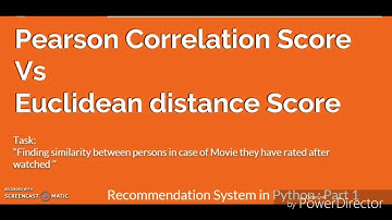 Euclidean distance vs Pearson Correlation finding similar person Part A