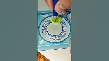 🪙How many rotations did the pen make in total? 🤔 #asmr #Spirograph #satisfying #shorts