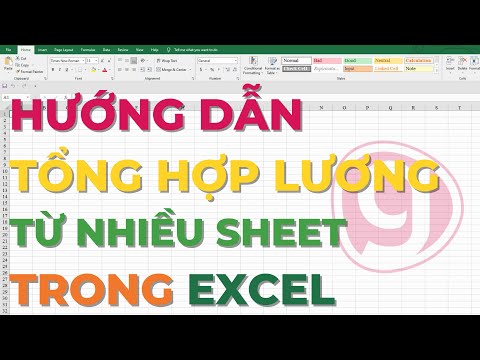 Cách tổng hợp lương từ nhiều sheet vào một sheet trong Excel cho kế toán