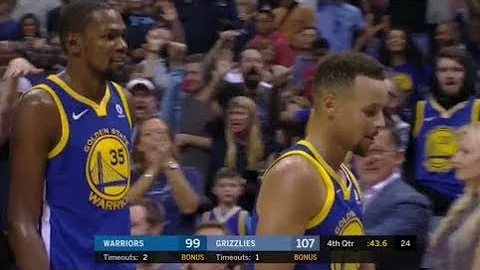 Stephen Curry AND Kevin Durant get ejected! - threw mouth piece at referee