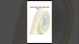 Diy Fake Nails With Tape