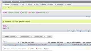 تغییر رمز عبور مدیریت وردپرس از طریق PHPMyAdmin screenshot 2