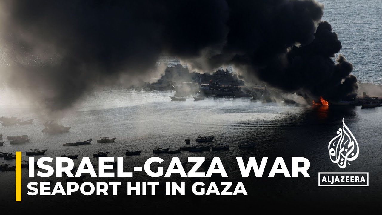 Israel hits seaport in Gaza