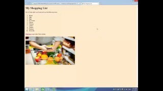 Make a Shopping List Webpage Using HTML/CSS