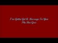I've Gotta Get A Message To You - The Bee Gees (Lyrics)