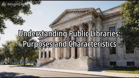 Understanding Public Libraries:Purposes and Characteristics