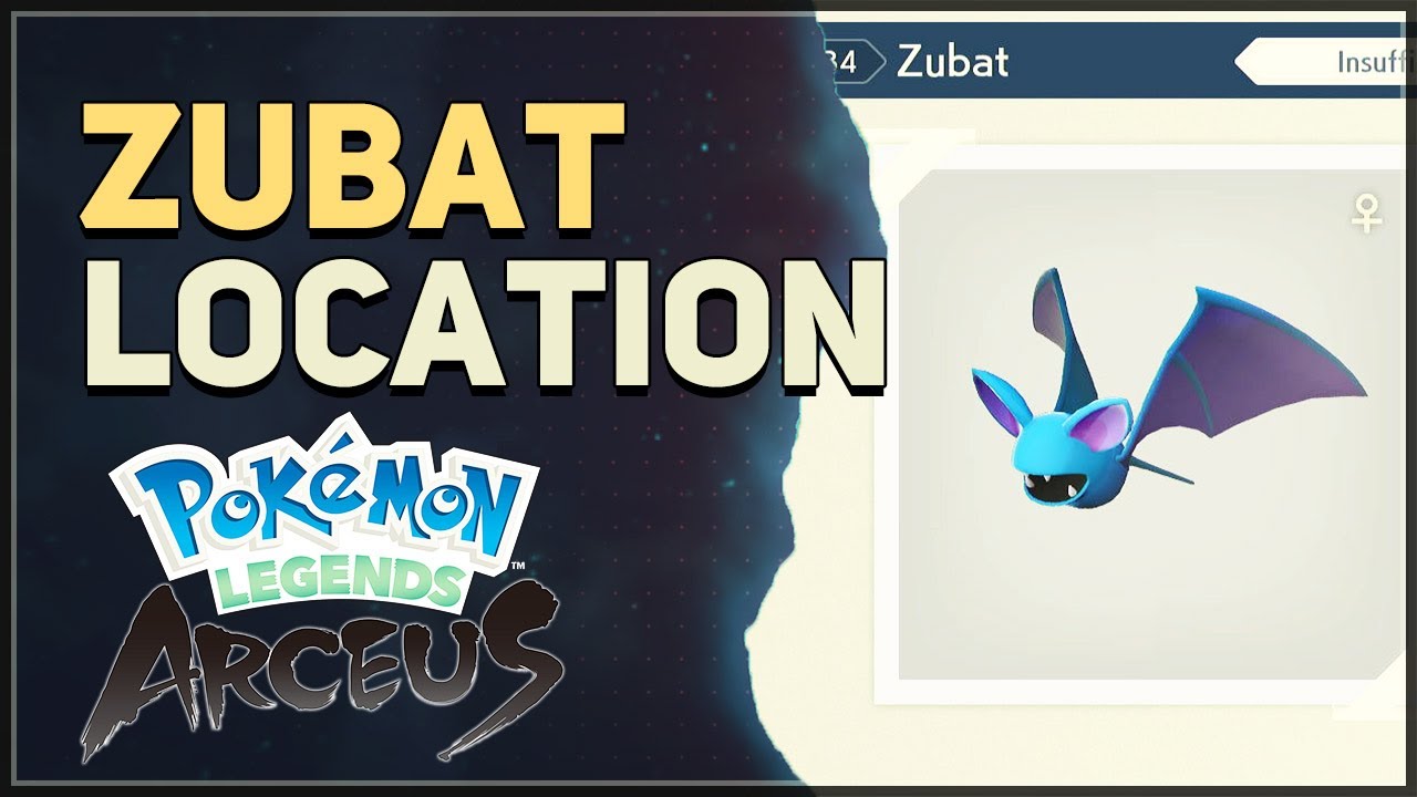 Zubat Location Pokemon Legends Arceus