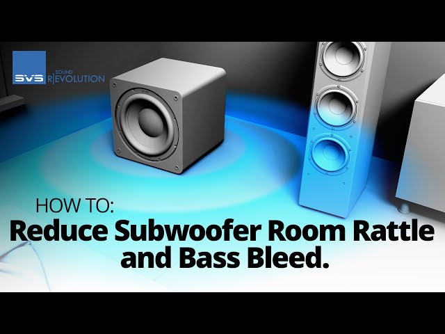 How to Reduce Room Rattle, Vibrations and Bass Bleed - YouTube