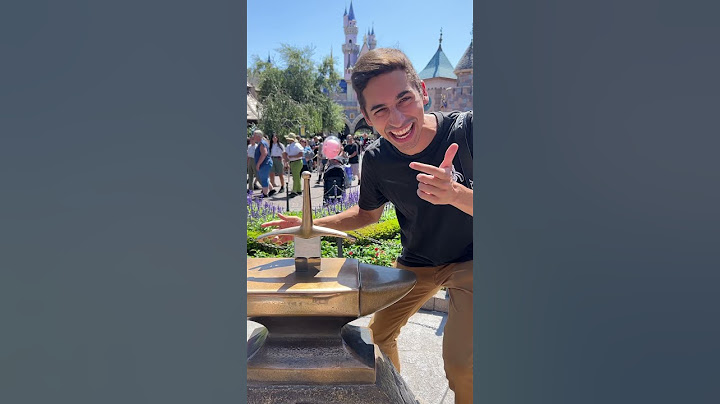 I PULLED THE SWORD IN THE STONE AT DISNEYLAND