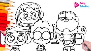 Teen Ans Go Coloring Book Compilation Starfire Robin Cyborg Beast Boy Ttg