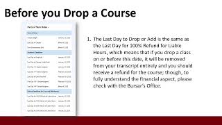 Before you Drop a Course (Students)