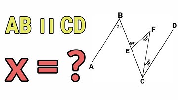 In the given figure, AB ।। CD then x is equal to । Find the value of x । X is equal to । TMS ।