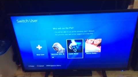 How to switch user on PS4