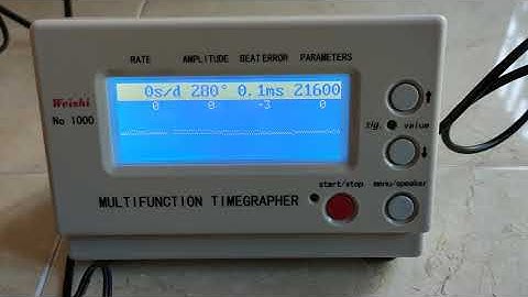 Weishi 1000 timegrapher