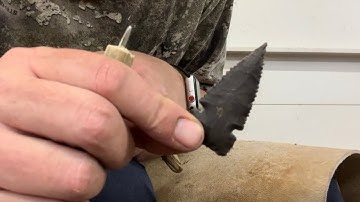 Flint knapping Kentucky Horn stone no talk pt.4