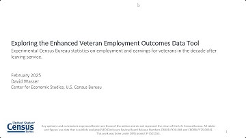 Exploring the Enhanced Veteran Employment Outcomes Data Tool