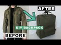 Diy backpack | turing a jacket into a backpack