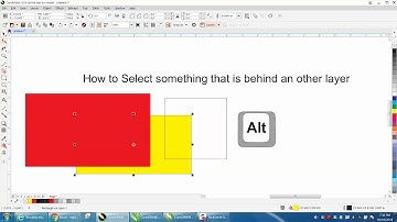 Corel Draw Tips & Tricks Select an Object behind a other Object