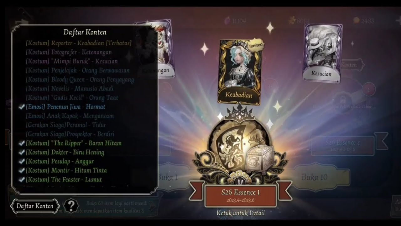 [ Identity V ] Open Essence 1 Season 26 - YouTube
