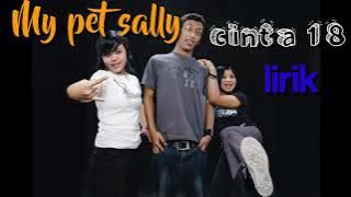 My pet sally-cinta 18 ( Lirik )