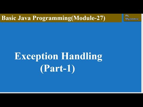 Exception Handling in Java (Part-1)(Module-27) - YouTube