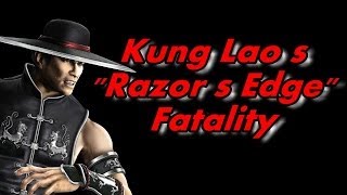 Mortal Kombat 9 2011 - Kung Laos Razors Edge Fatality Performed On All Characters