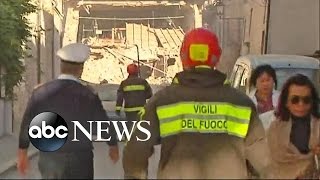 Italy Earthquake Causes Cathedral to Collapse