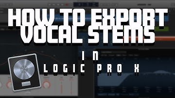 How to Export Stems in Logic Pro X (Fast and Easy)