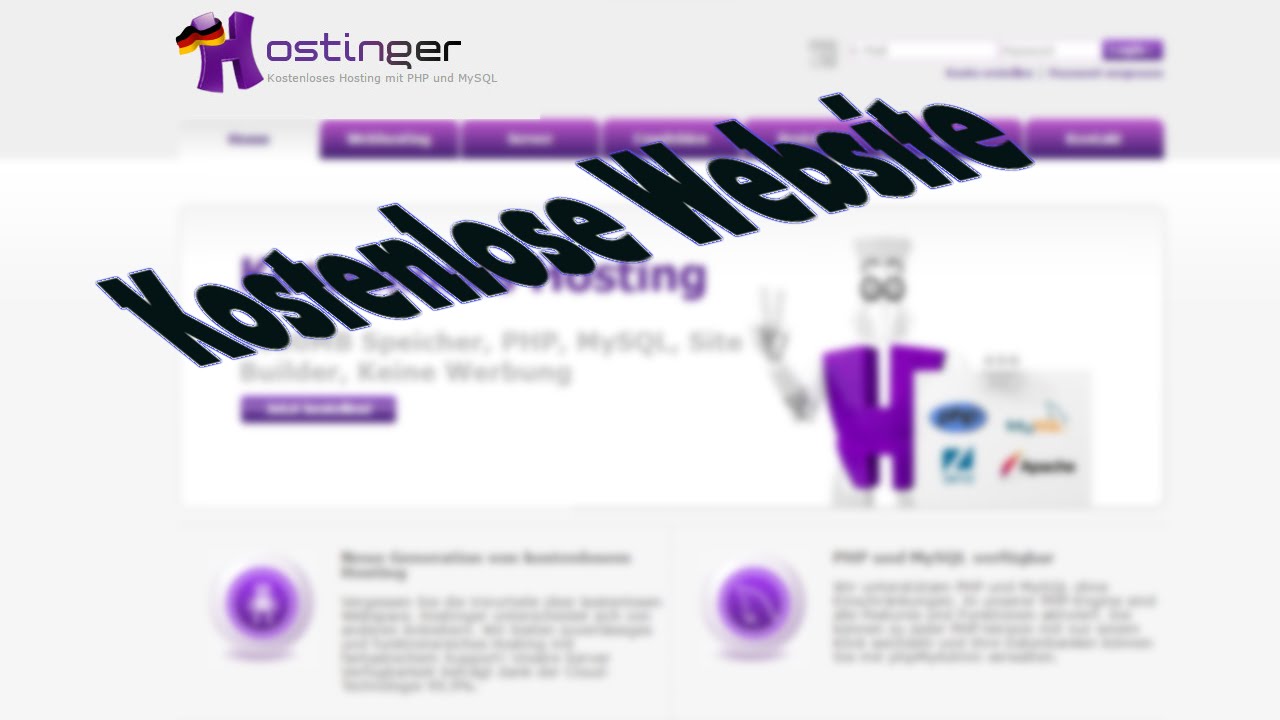 Kostenlose Website Erstellen Eigene Domain Keine Werbung Vom Hoster Hostinger De Outdated Youtube