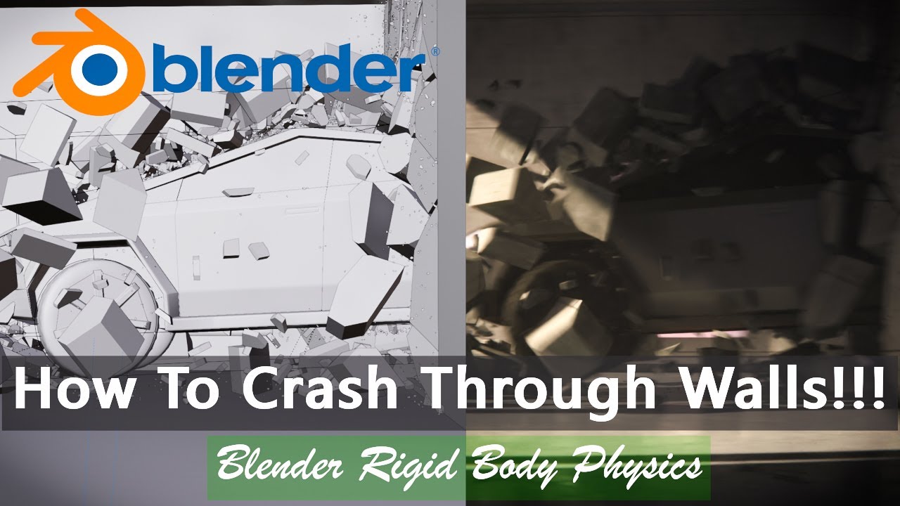 Blender Physics tutorial 2.93: How to crash through walls - YouTube