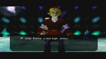 Link meets Sheik in the Ice Cavern. (Learning the Serenade of Water) 