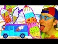 Ice Cream Coloring Page 🍦 How to Draw & Color Ice Cream - Learn Colors for Kids