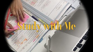 STUDY WITH ME for 1hour 20min Real sound, Pencil ASMR | Meaniad study