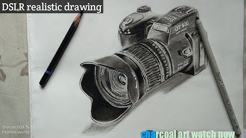 Realistic DSLR drawing