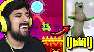 GEOMETRY DASH PERO SI PIERDO SALE UN MEME RANDOM 😳