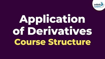 Calculus - Application of Derivatives - Course Structure | Don