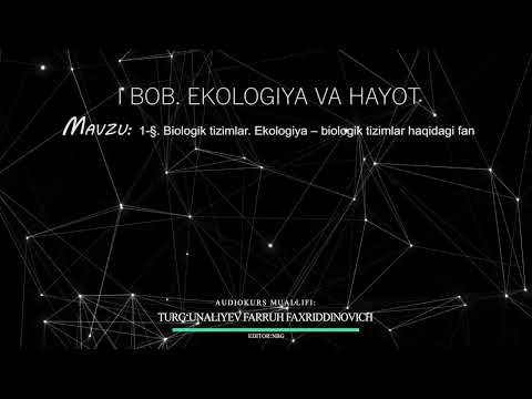 11-Sinf BIOLOGIYA (audio dars) ABITURIYENTLAR UCHUN